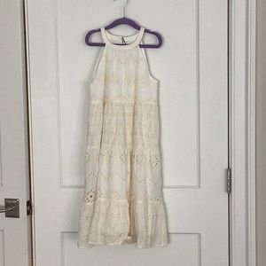 Zara White Dress Girls Size 9